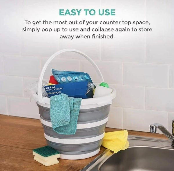 Collapsible Silicone Cleaning Bucket | Full House Lebanon