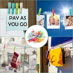 Colorful Plastic Cloth Pegs(50 Pcs) | Full House Lebanon