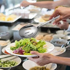 Stainless Steel Serving Utensils - Slotted Ladle | Full House Lebanon