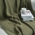 Cannon Knitted Throw Blanket - White | Full House Lebanon