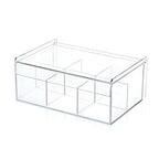 6-Compartmets Plexi Tea Box | Full House Lebanon