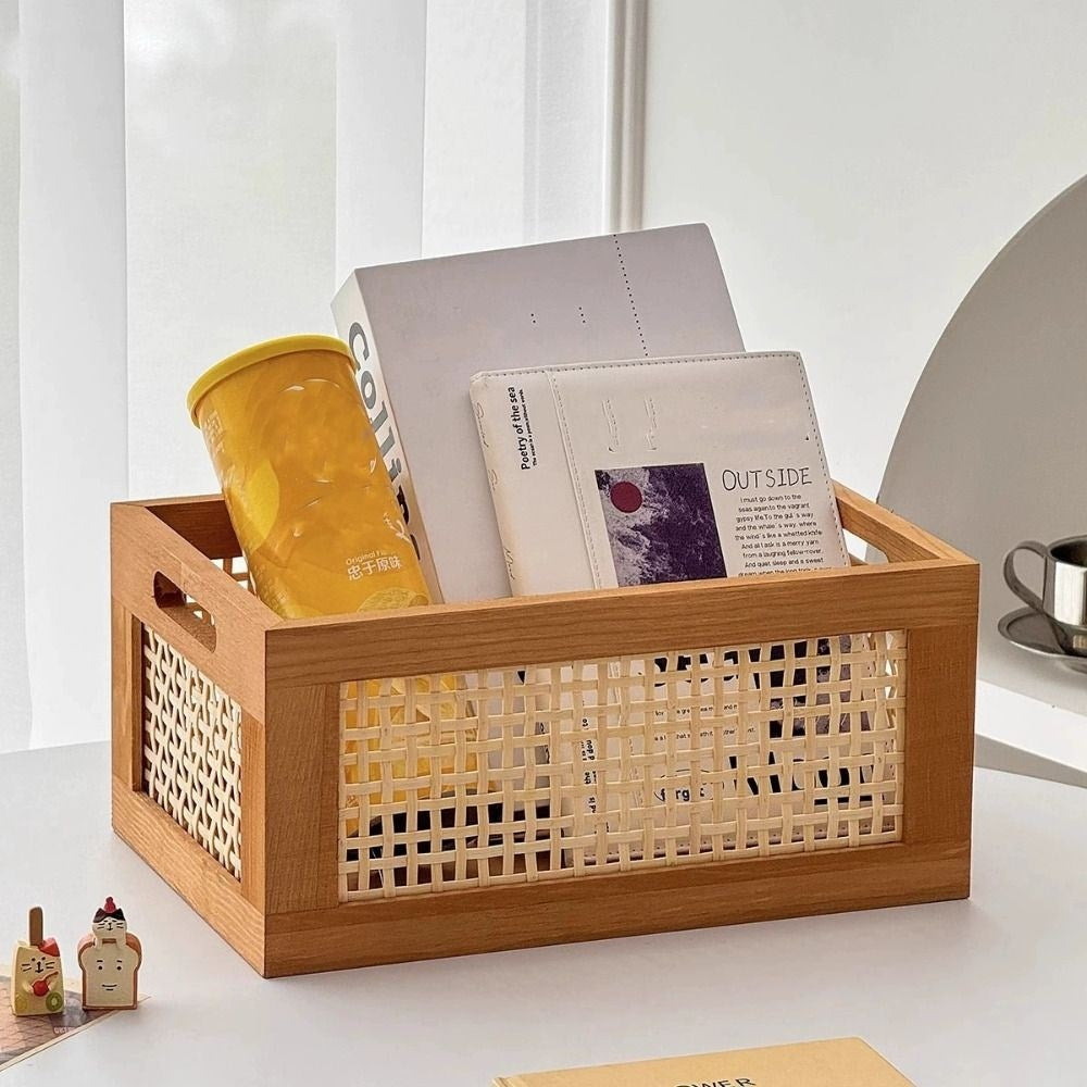 Multifunctional Rattan Woven Storage Box Set (2 Pcs) | Full House Lebanon