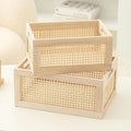 Multifunctional Rattan Woven Storage Box Set (2 Pcs) - Black | Full House Lebanon