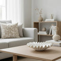 White Ruffled Decorative Bowl | Full House Lebanon