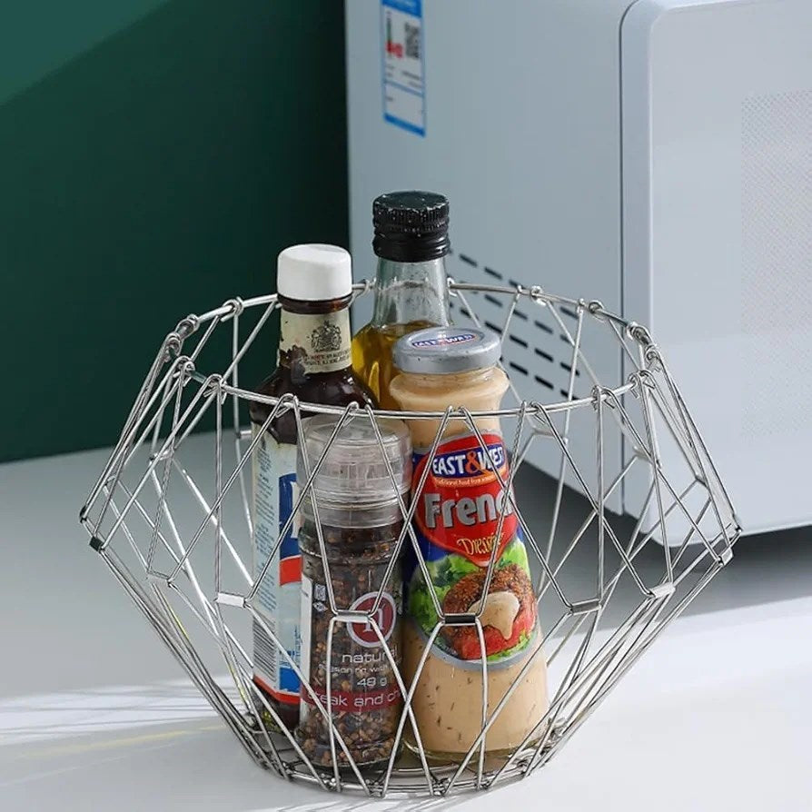 Multipurpose Stainless Steel Folding Fruit and Vegetable Basket | Full House Lebanon