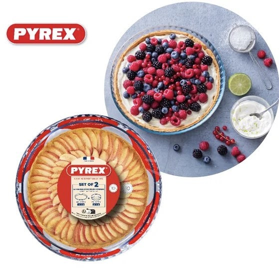 Pyrex Bake & Enjoy Round Pastry Dish Set (2 Pcs) | Full House Lebanon