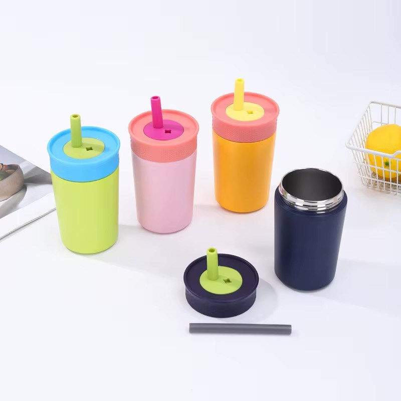 Reusable Insulated Tumbler with Silicone Straw | Full House Lebanon