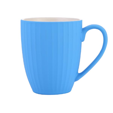 Ribbed Ceramic Mug