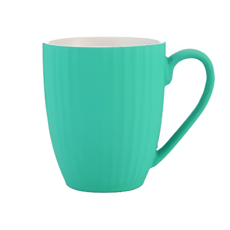 Ribbed Ceramic Mug