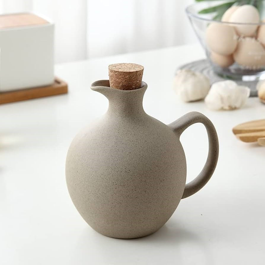 Stone Oil Kettle with Cork Lid | Full House Lebanon