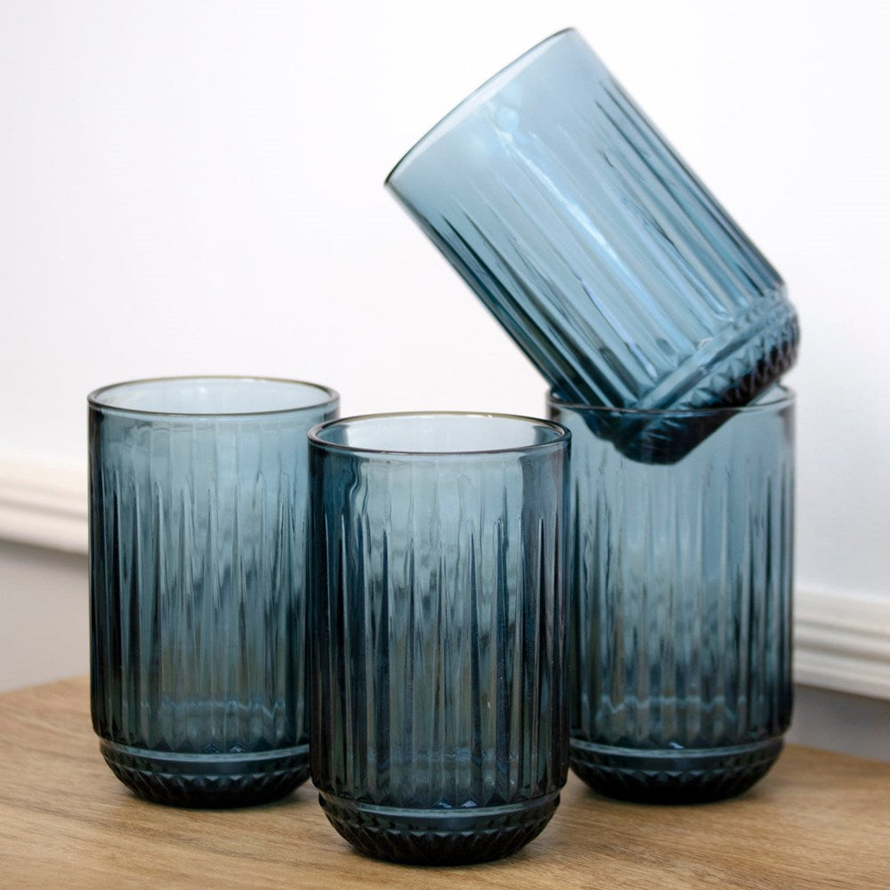 Ridged Glass Tumbler