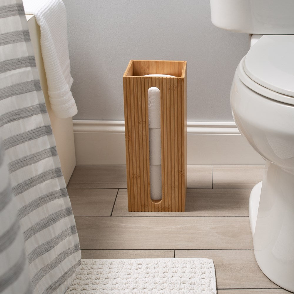 Bamboo Toilet Roll Storage Box | Full House Lebanon