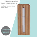 Bamboo Toilet Roll Storage Box | Full House Lebanon
