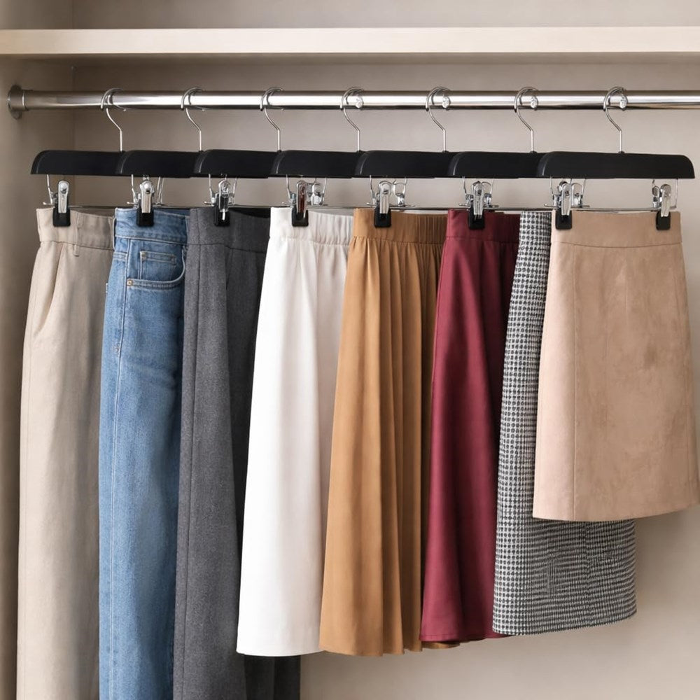 Metal & Wood Clothes Hanger Set (3 Pcs) | Full House Lebanon