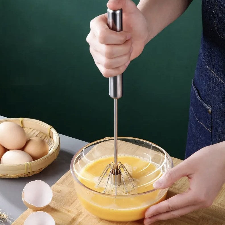 Stainless Steel Semi -Automatic Whisk Set (2 Pcs) | Full House Lebanon