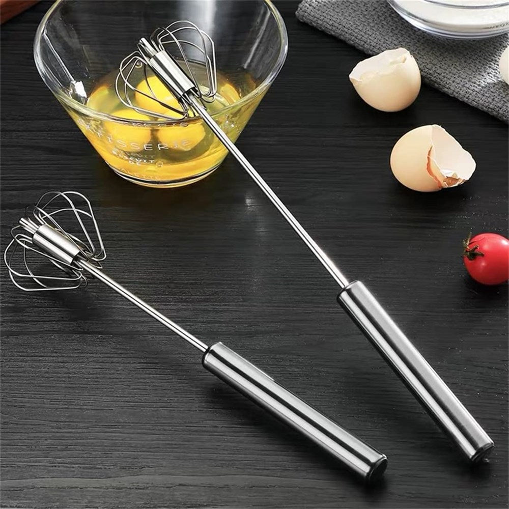 Stainless Steel Semi -Automatic Whisk Set (2 Pcs) | Full House Lebanon