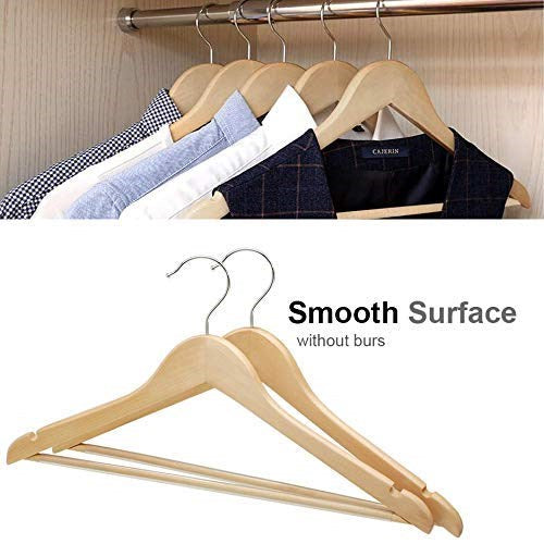 Natural Wood  Clothes Hanger Set   (20 Pcs) | Full House Lebanon