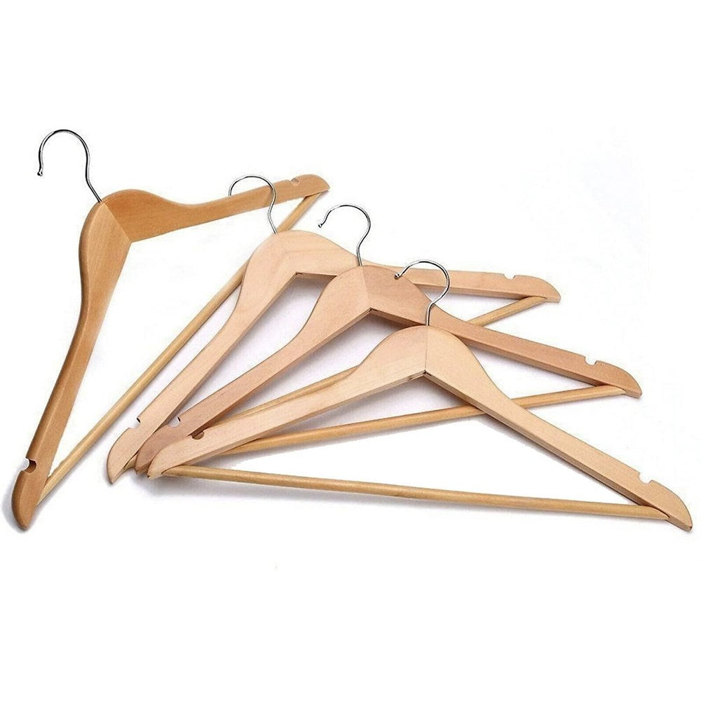 Natural Wood  Clothes Hanger Set   (20 Pcs) | Full House Lebanon