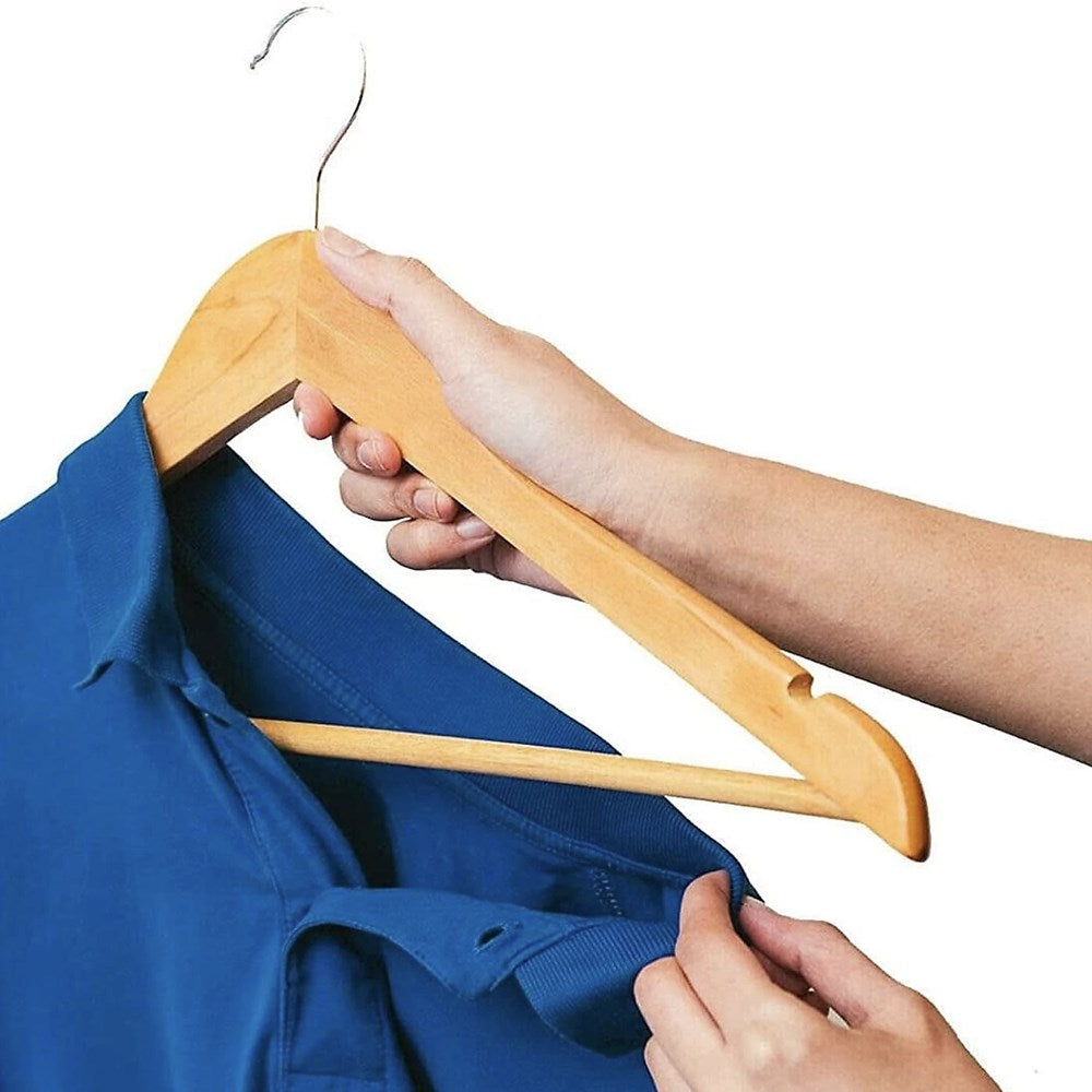 Natural Wood  Clothes Hanger Set   (20 Pcs) | Full House Lebanon