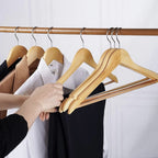 Natural Wood  Clothes Hanger Set   (20 Pcs) | Full House Lebanon