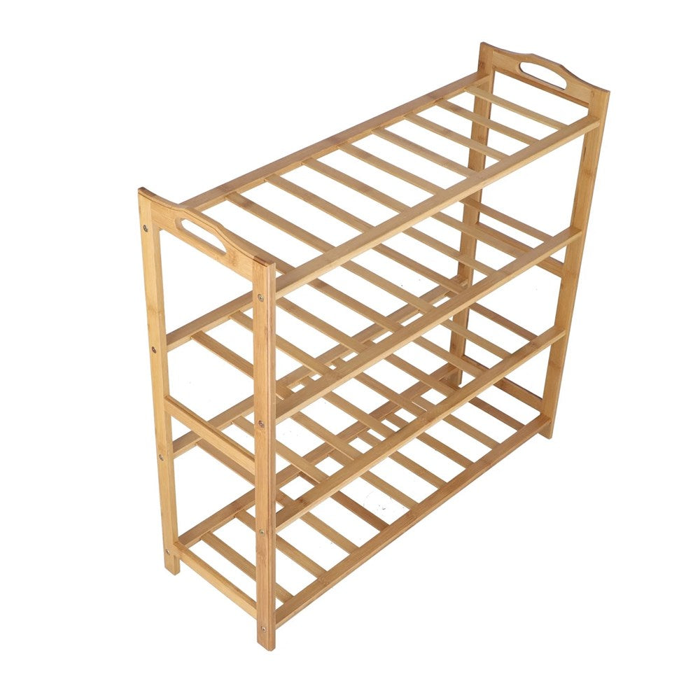 4 Tier Bamboo Shoe Rack | Full House Lebanon