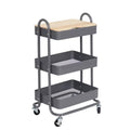3 -Tier Metal  Rolling Cart