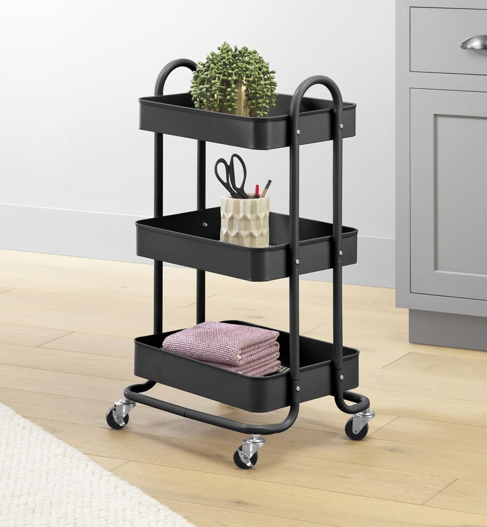 3 -Tier Metal  Rolling Cart | Full House Lebanon