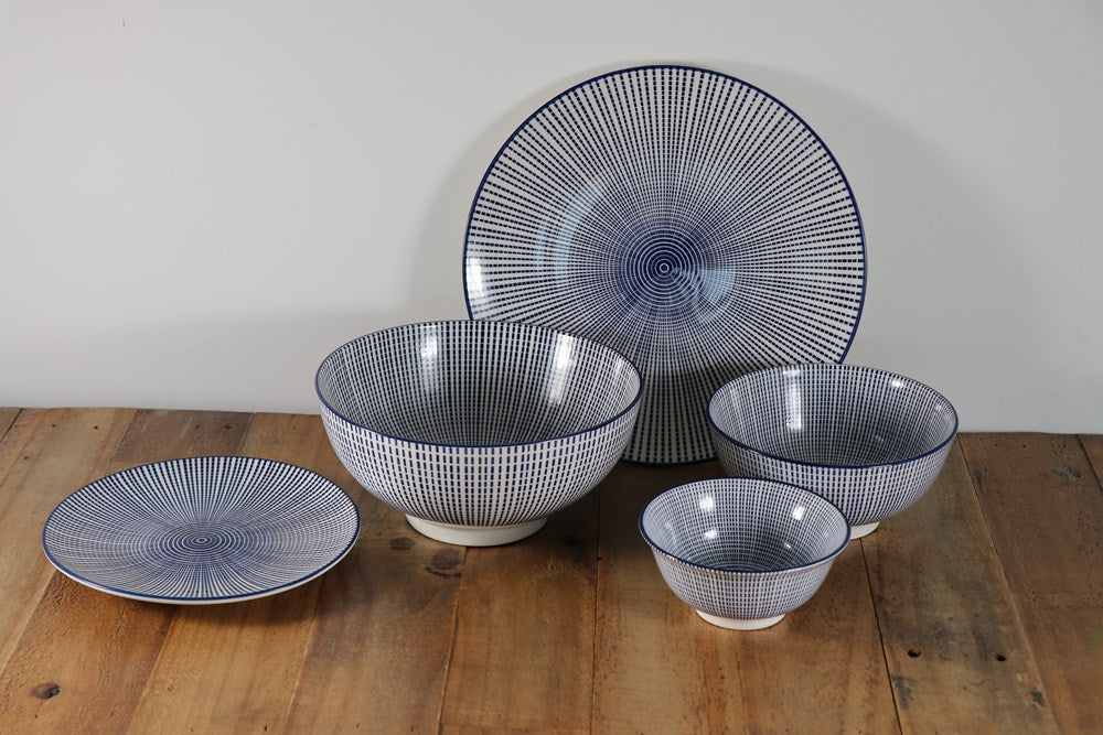 Navy Porcelain Dinnerware - Snack /Soup Bowl | Full House Lebanon