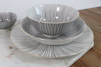 Black & White Dinnerware with Gold Trim | Full House Lebanon