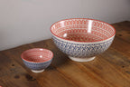 Navy & Orange Patterned Dinnerware - Bowl | Full House Lebanon