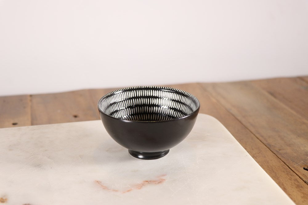 Black & White Porcelain Dinnerware - Dessert Plate | Full House Lebanon