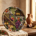 Large Metal Printed Serving Tray