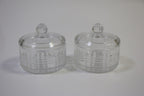 Glass Candy Pot Set (2 Pcs) - Diamond | Full House Lebanon