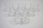Glass Bowls Set with Saucers (12 Pcs) | Full House Lebanon