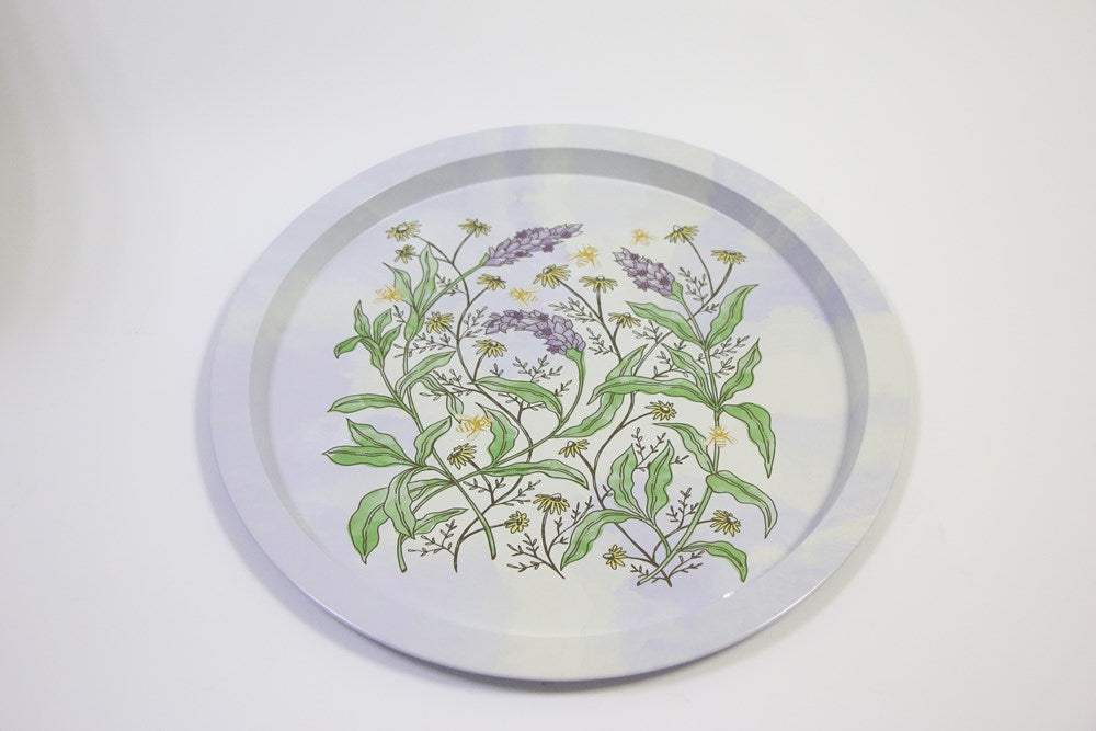 Floral Metal Tray - 2 | Full House Lebanon