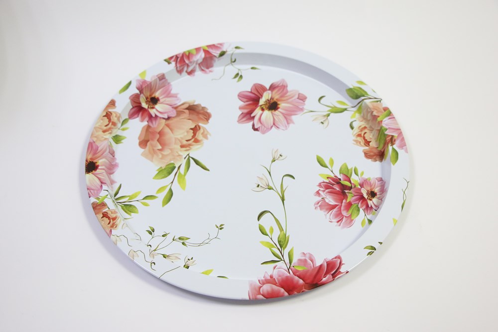 Floral Metal Tray - 5 | Full House Lebanon