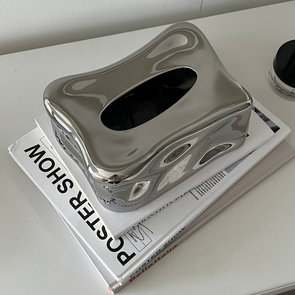Silver Wave Tissue Box | Full House Lebanon