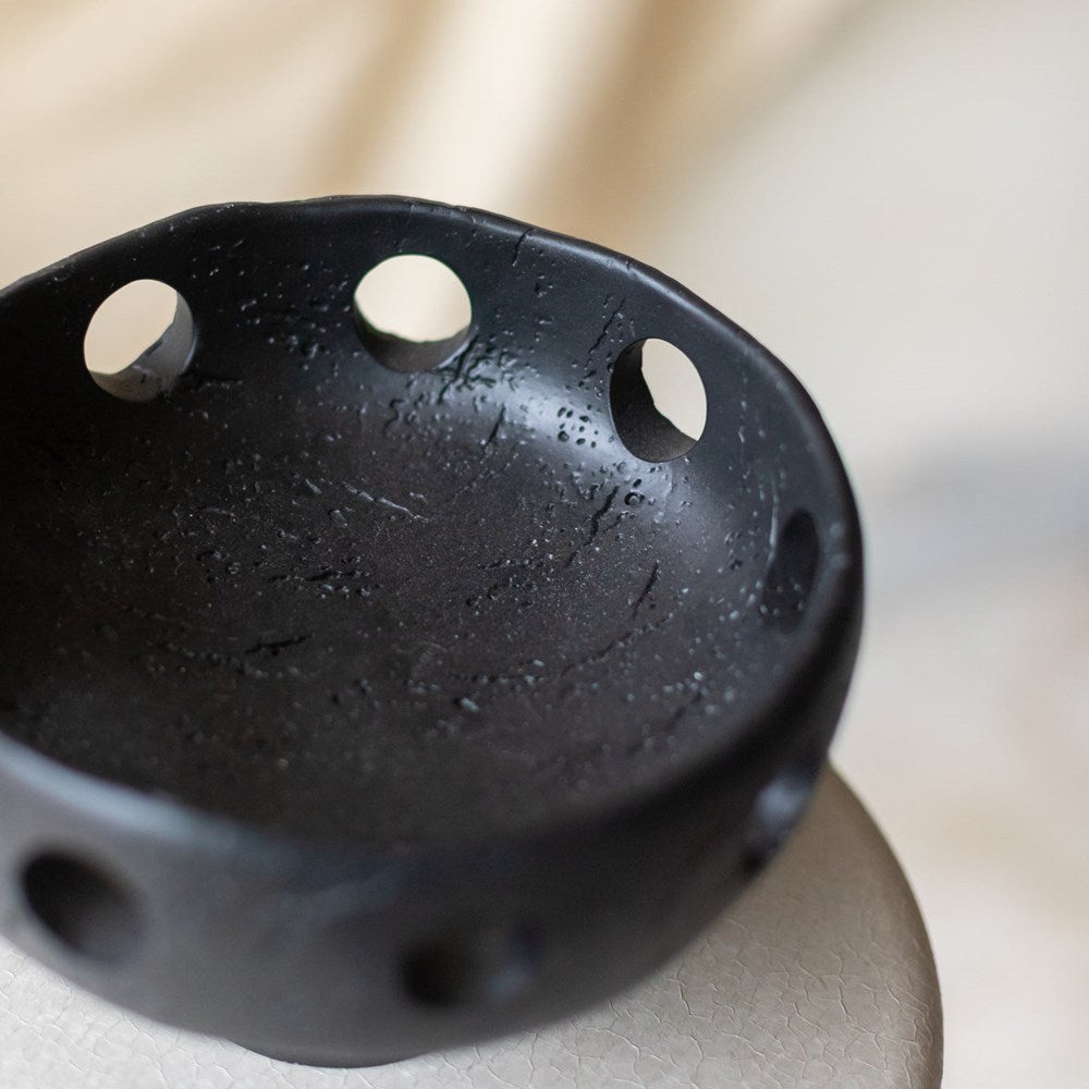 Stone Decorative Hollow Bowl - Light Grey | Full House Lebanon