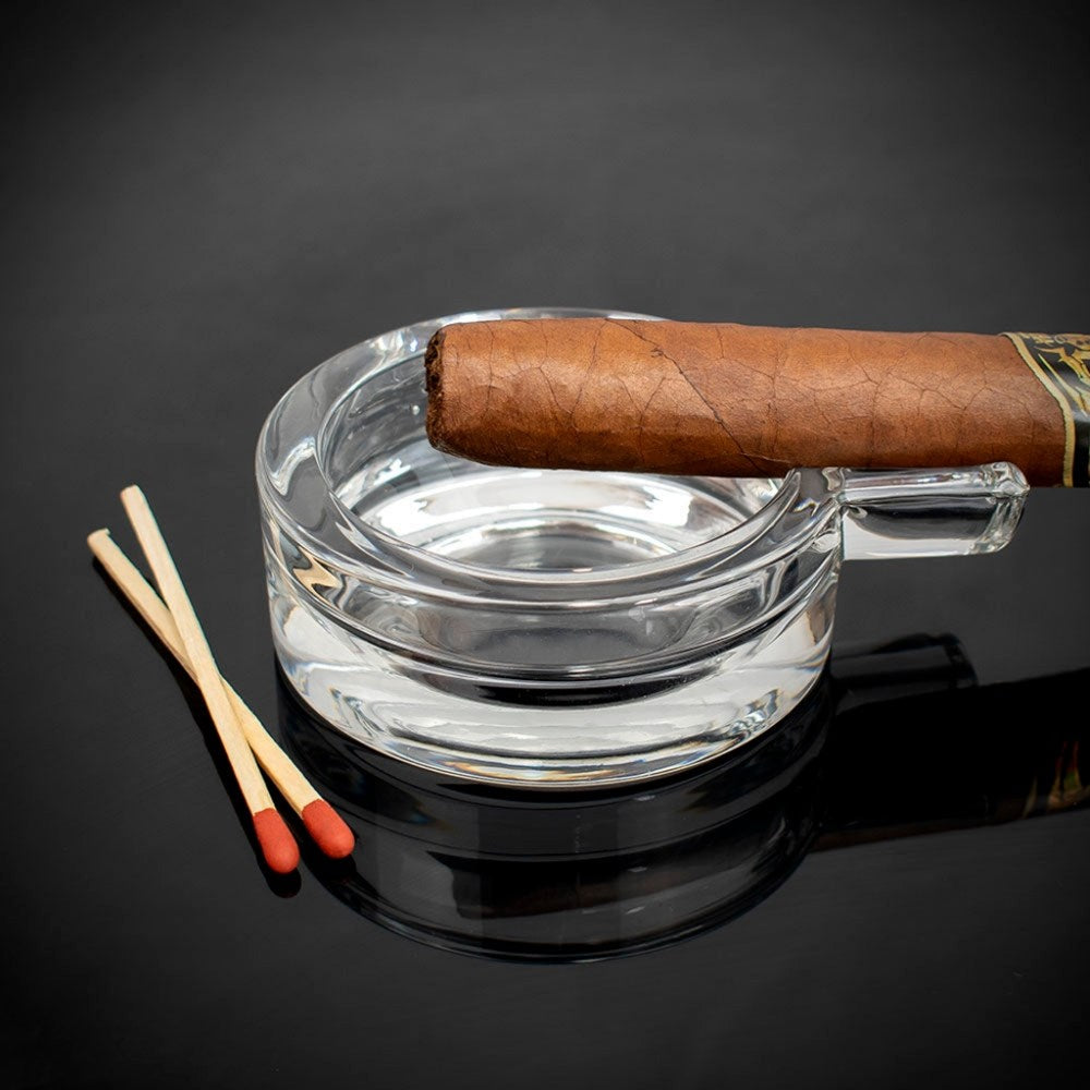 Plain Glass Cigar Ashtray | Full House Lebanon