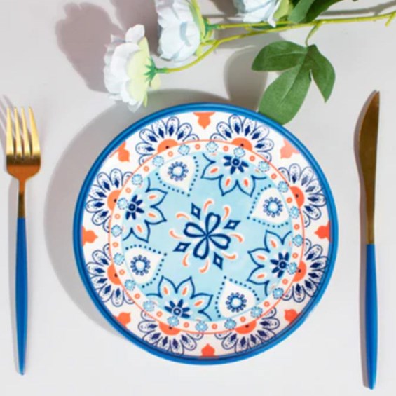 Patterned Porcelain Dessert plate & Mug - Mug | Full House Lebanon