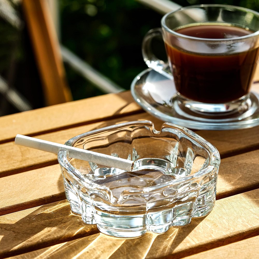 LAV KARINA Glass Ashtray Set (2 Pcs) - Small | Full House Lebanon