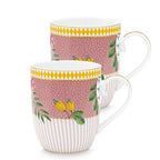Pip Studio La Majorelle Mugs Pink Set (2 Pcs) - Small | Full House Lebanon