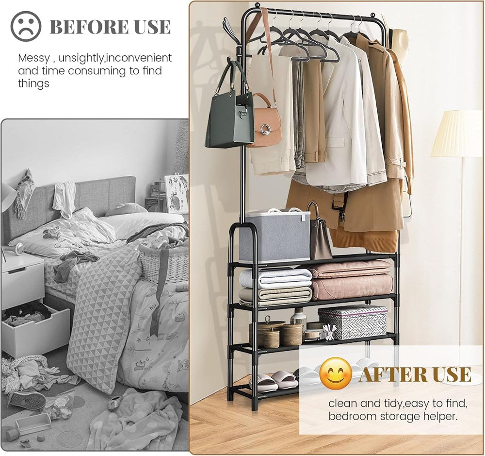 Upper Coat Hanger with 4 lower Shelves | Full House Lebanon