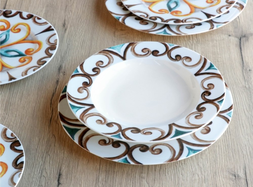 Porcelain Dinnerware Set (24 Pcs) | Full House Lebanon