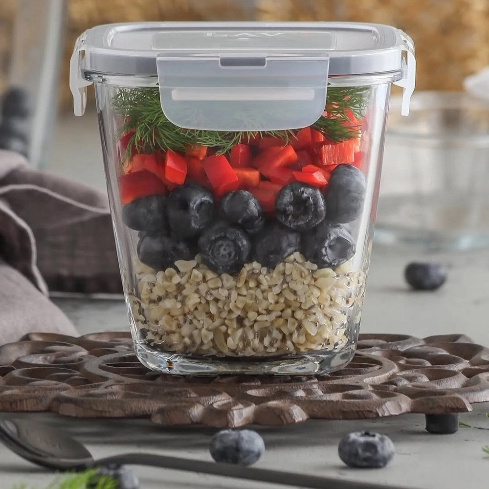 LAV Fresco Food Containers - 720cc, Grey | Full House Lebanon
