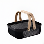 Shallow Rectangular Plastic Fruit Basket - White | Full House Lebanon