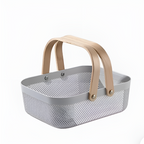 Shallow Rectangular Plastic Fruit Basket - Black | Full House Lebanon