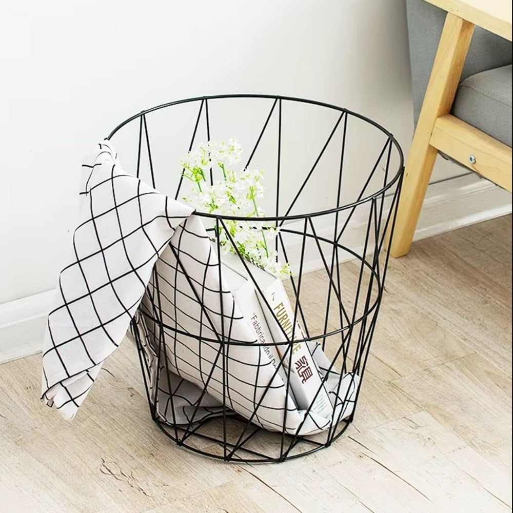 Metal Wire Laundry Basket Set (2 Pcs) | Full House Lebanon