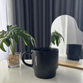 Stackable Porcelain Mug - Be Joyful, Black | Full House Lebanon