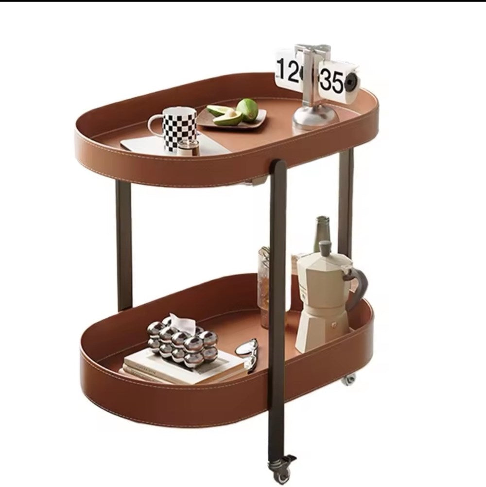 Leather Rolling Cart | Full House Lebanon